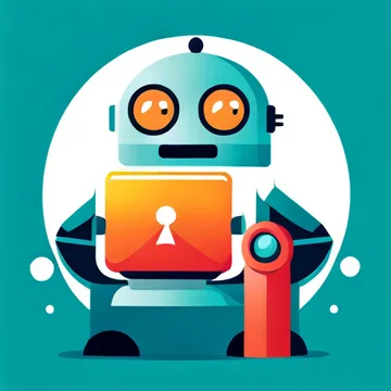 Friendly robot teacher app icon