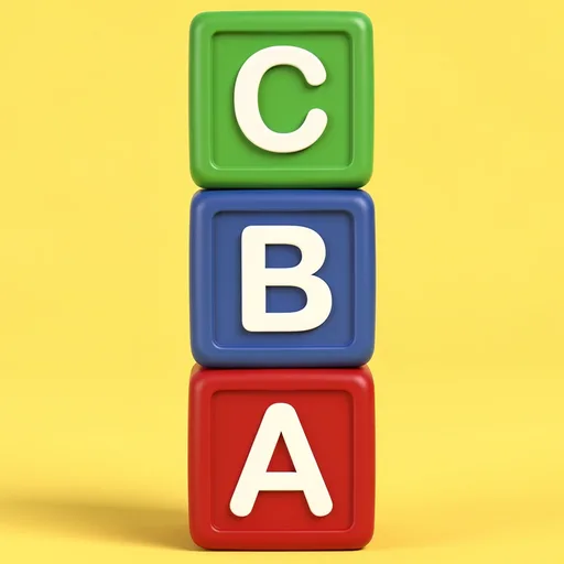 Alphabet blocks app icon made with Appicons.ai